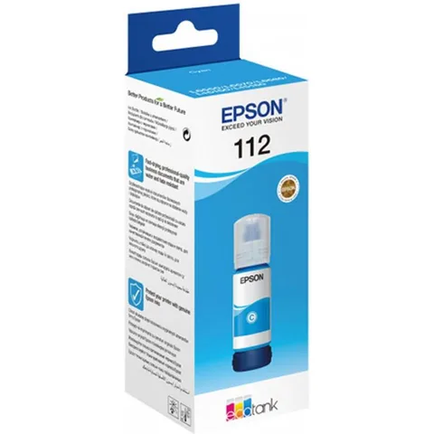 Чернила Epson 112 EcoTank 70 мл Pigment Cyan (C13T06C24A)