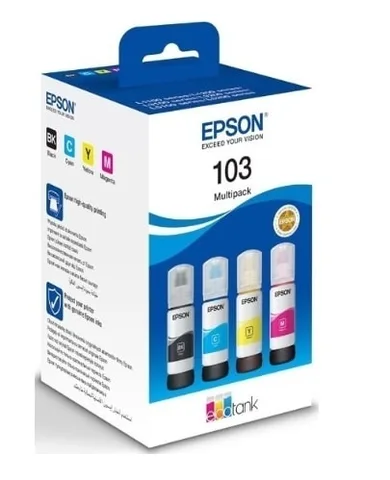 Комплект чернил Epson 103 EcoTank 4 x 65 мл 4-colour Multipack (C13T00S64A)
