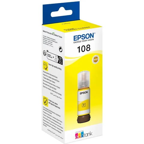 Чернила Epson 108 70 мл Yellow (C13T09C44A)