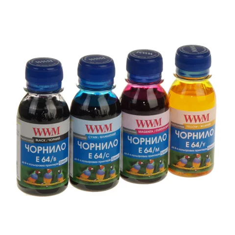 Комплект чернил WWM Epson L110/210/355 4 x 100 мл B/C/M/Y (E64SET4-2)