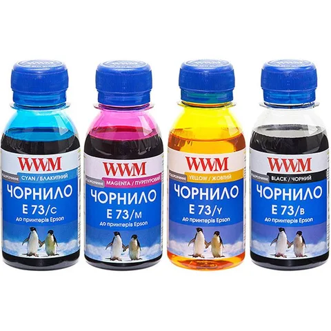 Комплект чернил WWM Epson Stylus CX3700/T26/TX106/TX206/TX419 4 x 100 мл B/C/M/Y (E73SET-2)