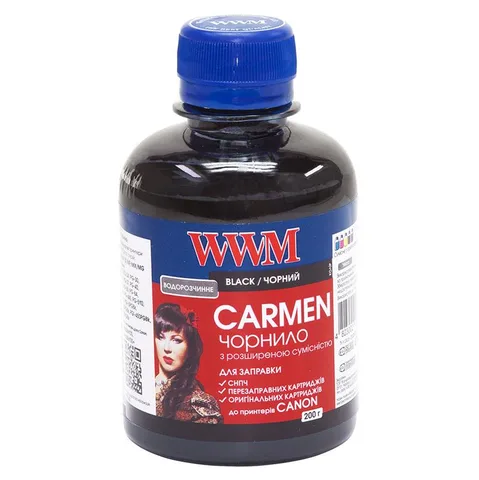 Чернила WWM Canon Universal Carmen 200 мл Black (CU/B)