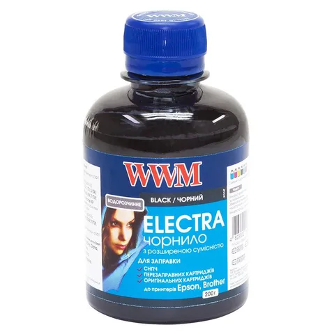 Чернила WWM Epson Universal Electra 200 мл Black (EU/B)