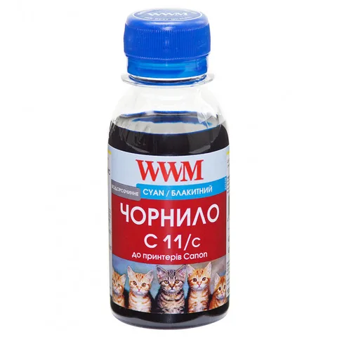 Чернила WWM Canon CL511/513/CLI521/CLI426 100 мл Cyan (C11/C-2)