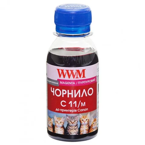 Чернила WWM Canon CL511/513/CLI521M/CLI426M 100 мл Magenta (C11/M-2)