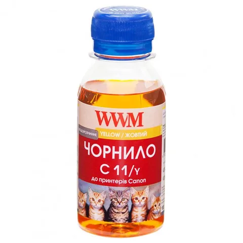 Чернила WWM Canon CL511/513/CLI521Y/CLI426Y 100 мл Yellow (C11/Y-2)