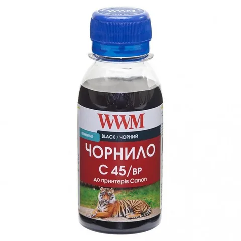 Чернила WWM Canon PG-440/PG-445/PGI-450Bk 100 мл Black Pigmented (C45/BP-2)
