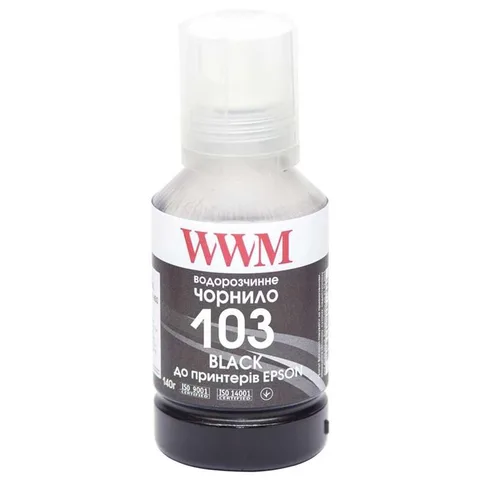 Чернила WWM Epson L3100/3110/3150 140 мл Black (E103B)