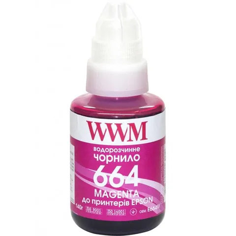Чернила WWM Epson L110/L210/L300 140 мл Magenta (E664M)