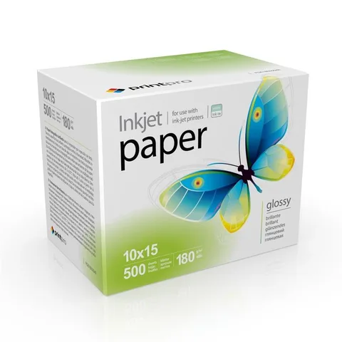 Фотобумага PrintPro глянцевая 180г/м2 10x15 см 500 л (PGE1805004R)
