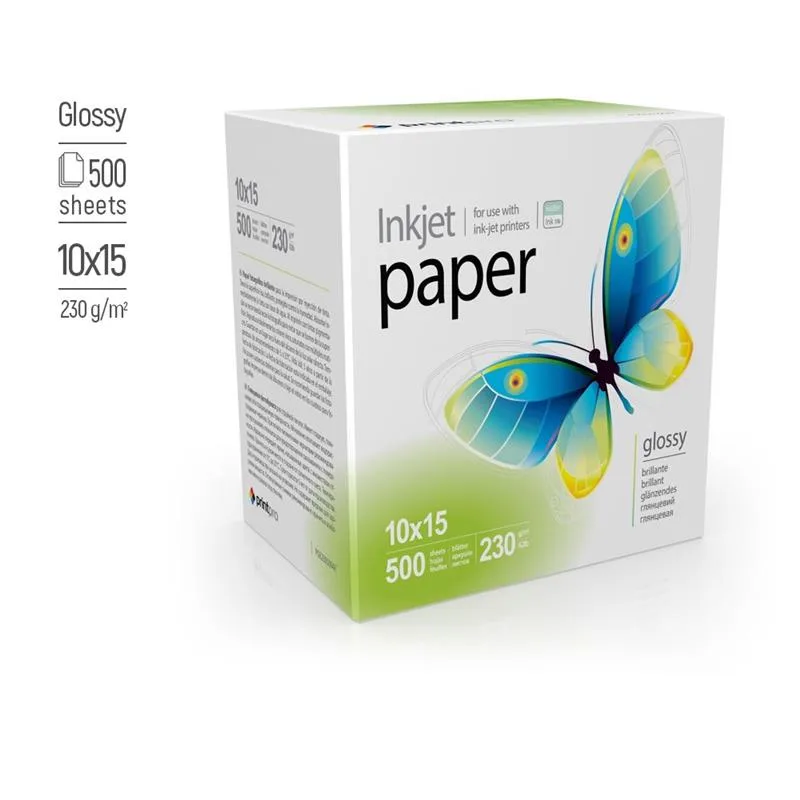 Фотопапір PrintPro глянцевий 230г/м2 10х15см 500 арк (PGE2305004R) — фото 3