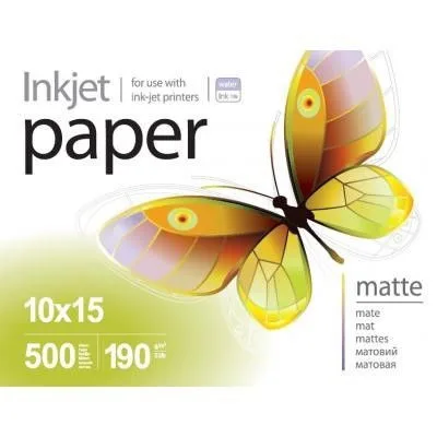 Фотобумага PrintPro матовая 190г/м2 10x15 см 500 л (PME1905004R)