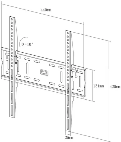 Кронштейн X-Digital Steel ST315 Black (VESA400x400)