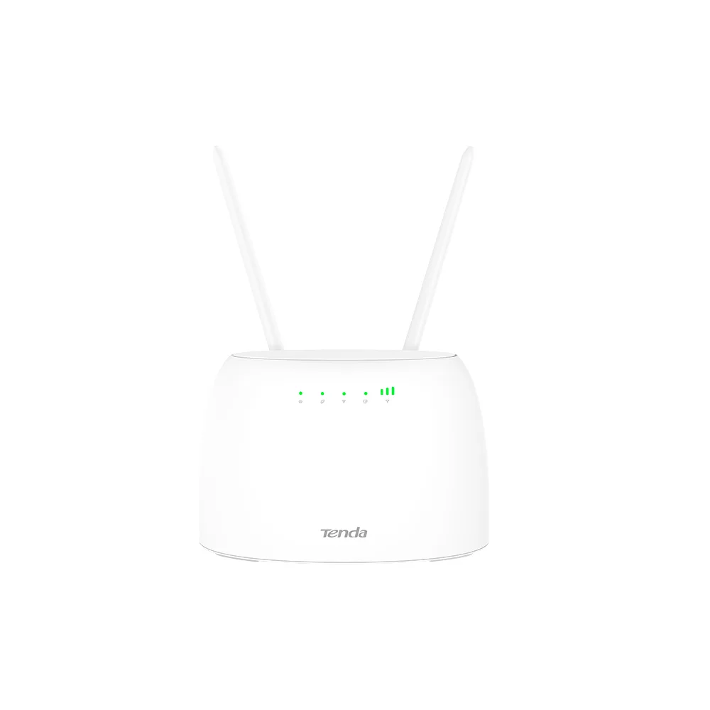 Бездротовий 4G маршрутизатор Tenda 4G07 білого кольору з двома антенами