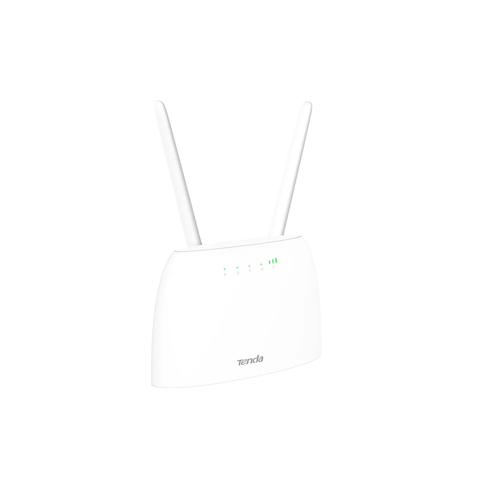Бездротовий маршрутизатор Tenda 4G07 білого кольору, вигляд збоку