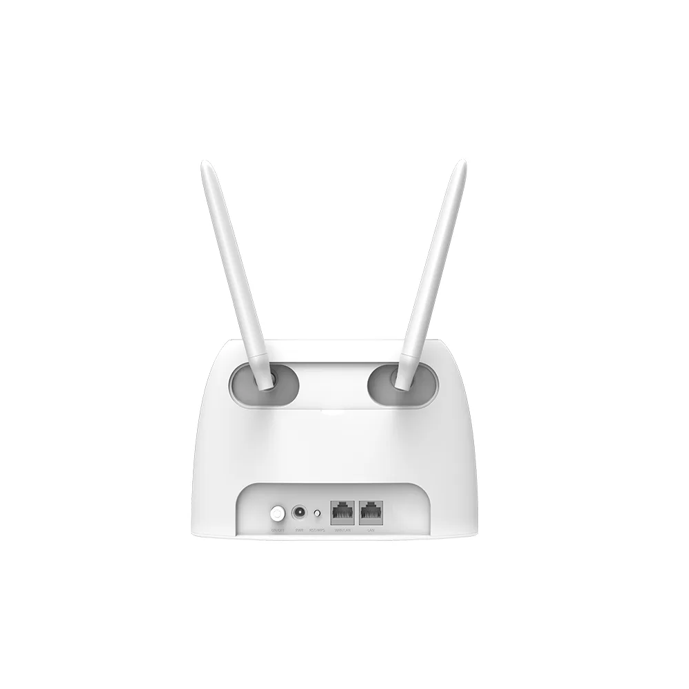 Задня панель маршрутизатора Tenda 4G07 із портами Ethernet та живлення
