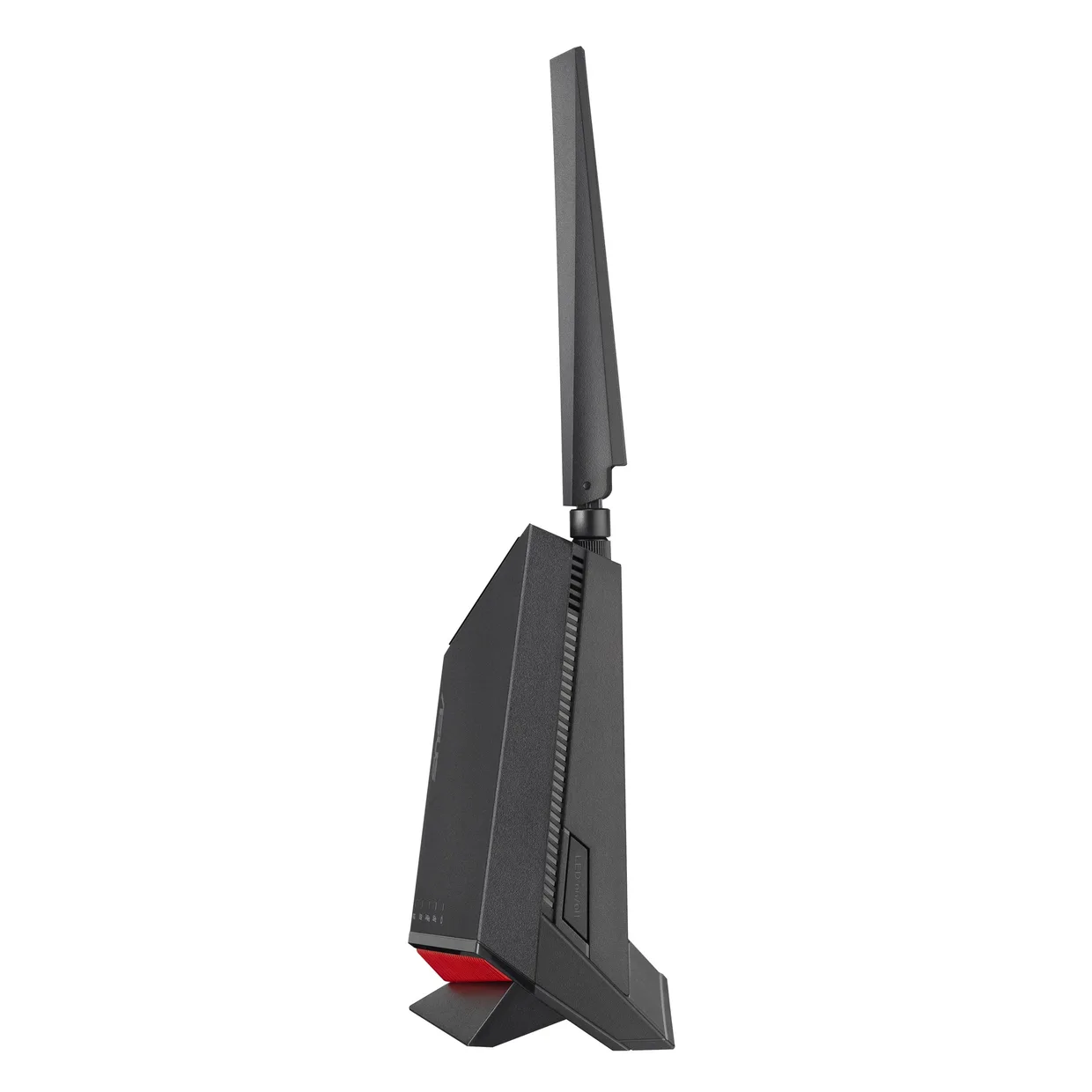 Маршрутизатор Asus RT-BE86U черного цвета, вид сбоку