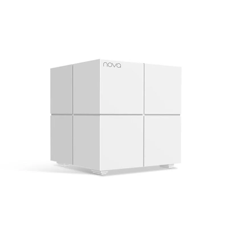 Білий кубічний модуль Wi-Fi Mesh системи Tenda Nova MW6