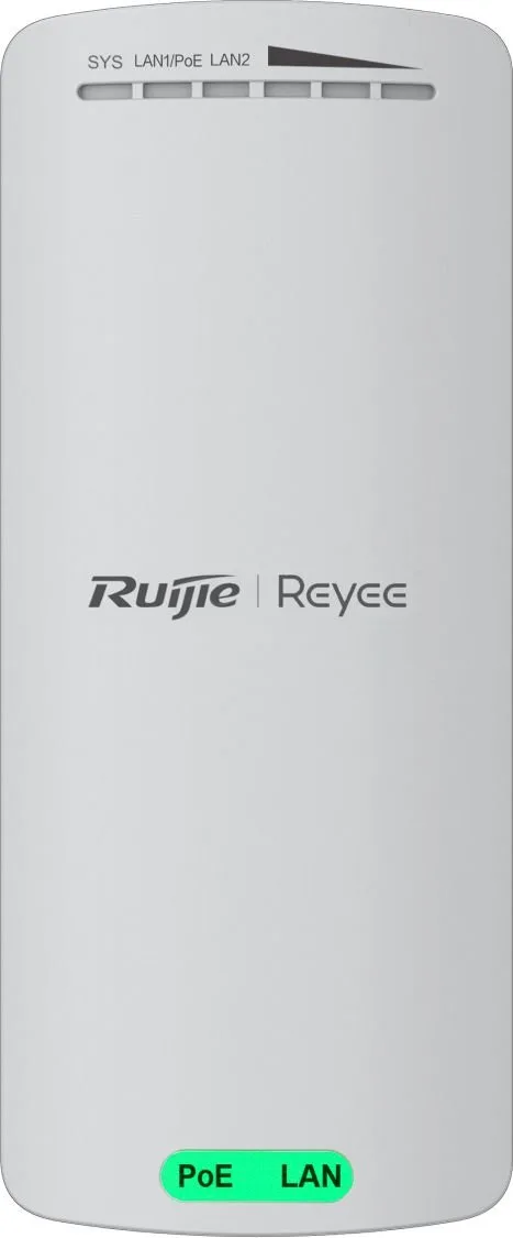 Фронтальный вид беспроводного моста Ruijie Reyee RG-EST100-E белого цвета