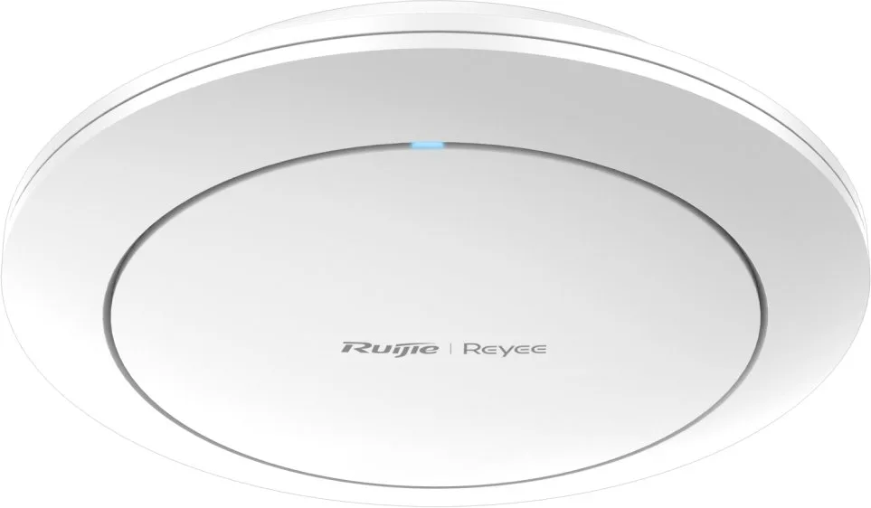Круглая точка доступа Ruijie Reyee RG-RAP2266 белого цвета, вид снизу под углом