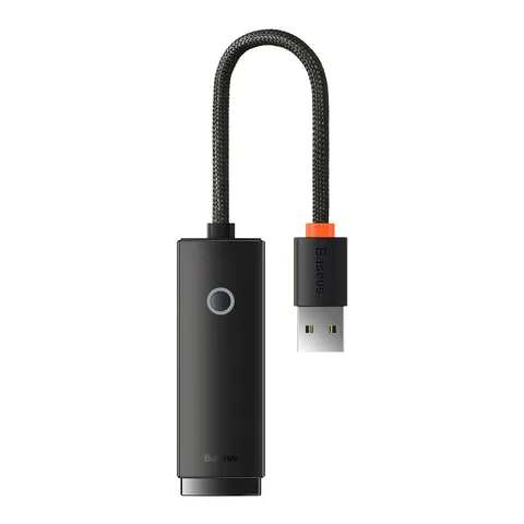 Адаптер Baseus Lite Series Ethernet Adapter USB-A to RJ45 LAN Port (100Mbps) (WKQX000001) Black