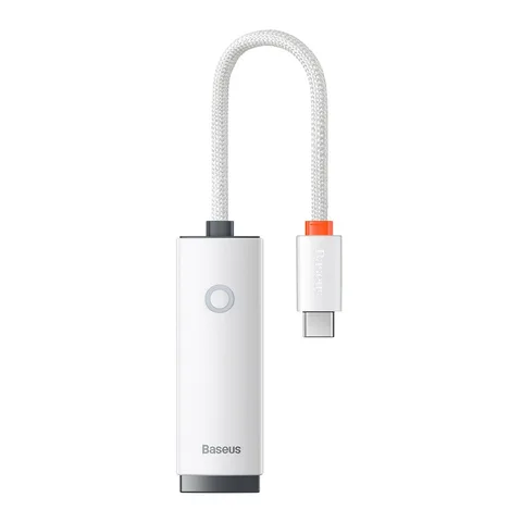 Адаптер Baseus Lite Series Ethernet Adapter Type-C to RJ45 LAN Port (100Mbps) (WKQX000202) White