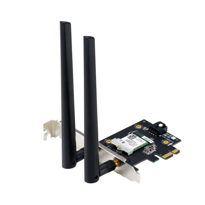 Сетевой адаптер Asus PCE-AXE5400 PCI-E с двумя вертикальными внешними антеннами