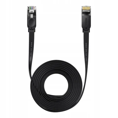 Сетевой кабель Baseus high Speed Six types of RJ45 Gigabit network cable (flat cable) 8m (PCWL-E01) Black