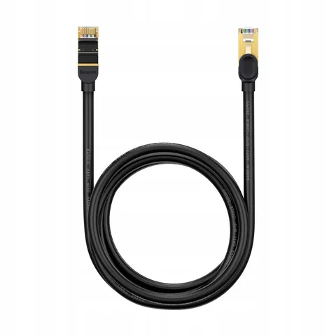 Сетевой кабель Baseus high Speed Seven types of RJ45 10Gigabit network cable (round cable) 5m (WKJS010501) Black