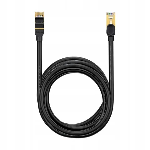 Сетевой кабель Baseus high Speed Seven types of RJ45 10Gigabit network cable round cable (WKJS010601) 8m Black