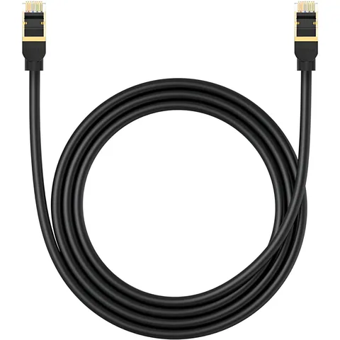 Сетевой кабель Baseus High Speed CAT8 40Gigabit Ethernet Cable (Round Cable) 1.5m (B0013320A111-02) Cluster Black