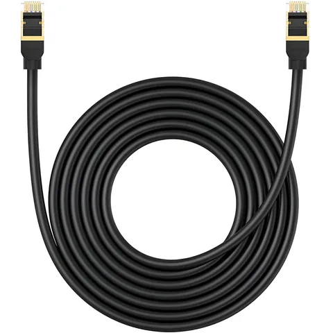 Сетевой кабель Baseus High Speed CAT8 40Gigabit Ethernet Cable (Round Cable) 5m (B0013320A111-05) Cluster Black
