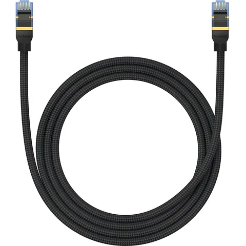 Сетевой кабель Baseus High Speed CAT7 10Gigabit Ethernet Cable (Braided Cable) 1.5m (B0013320B111-02) Cluster Black