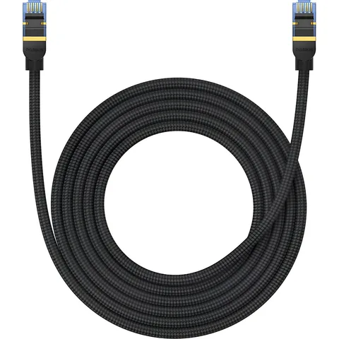 Сетевой кабель Baseus High Speed CAT7 10Gigabit Ethernet Cable (Braided Cable) 3m (B0013320B111-04) Cluster Black