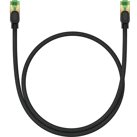 Сетевой кабель Baseus High Speed CAT8 40Gigabit Ethernet Cable (Braided Cable) 0.5m (B0013320C111-00) Cluster Black