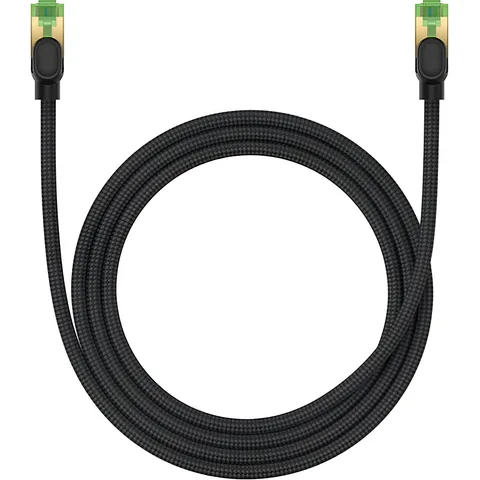 Сетевой кабель Baseus High Speed CAT8 40Gigabit Ethernet Cable (Braided Cable) 1.5m (B0013320C111-02) Cluster Black