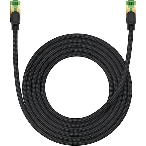Сетевой кабель Baseus High Speed CAT8 40Gigabit Ethernet Cable (Braided Cable) 3m (B0013320C111-04) Cluster Black