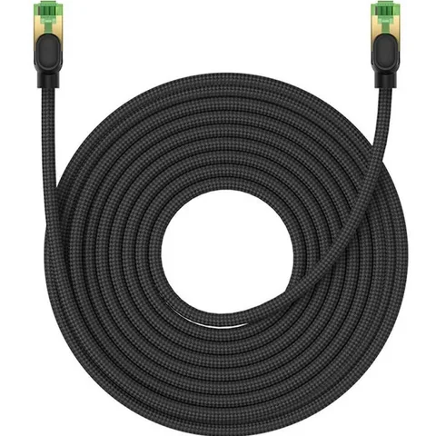 Сетевой кабель Baseus High Speed CAT8 40Gigabit Ethernet Cable (Braided Cable) 15m (B0013320C111-08) Cluster Black