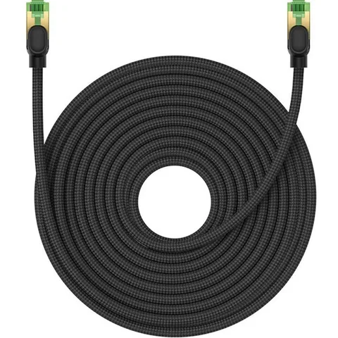 Сетевой кабель Baseus High Speed CAT8 40Gigabit Ethernet Cable (Braided Cable) 20m (B0013320C111-09) Cluster Black