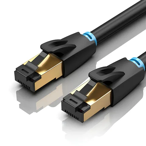 Патч-корд Vention CAT8 40Gigabit SFTP Ethernet 3m (IKABI) Black