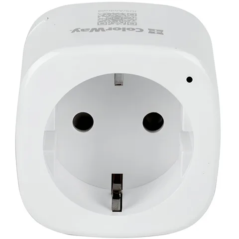 Умная розетка ColorWay 16A 3680W (CW-SP1A-PT) White одинарная