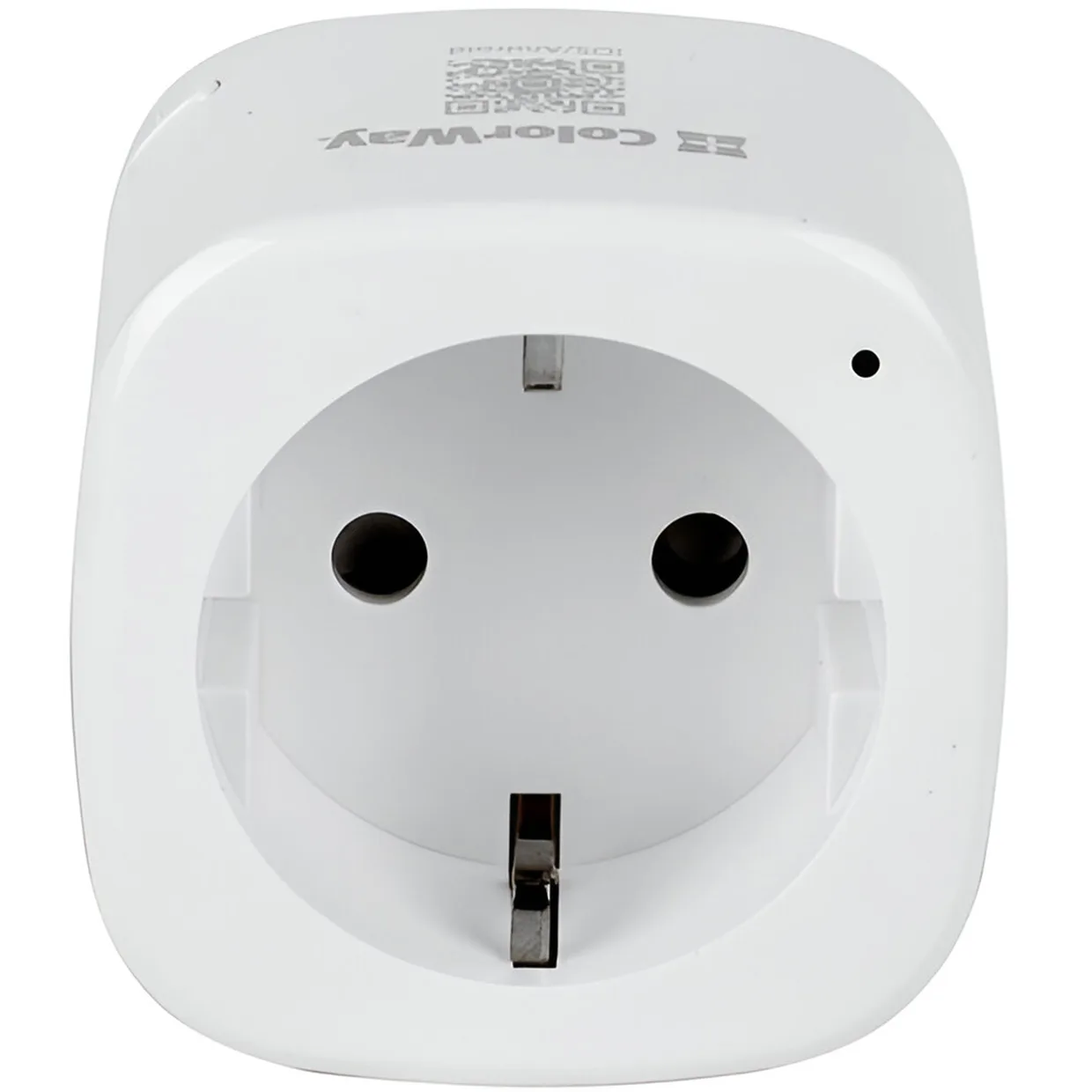 Умная розетка ColorWay 16A 3680W (CW-SP1A-PT) White одинарная