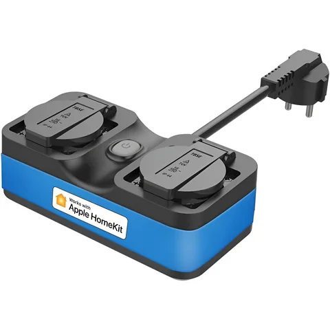 Умная розетка Meross MSS620 Smart Wi-Fi Indoor/Outdoor Plug with HomeKit support (MSS620BNHK-EU) двойная