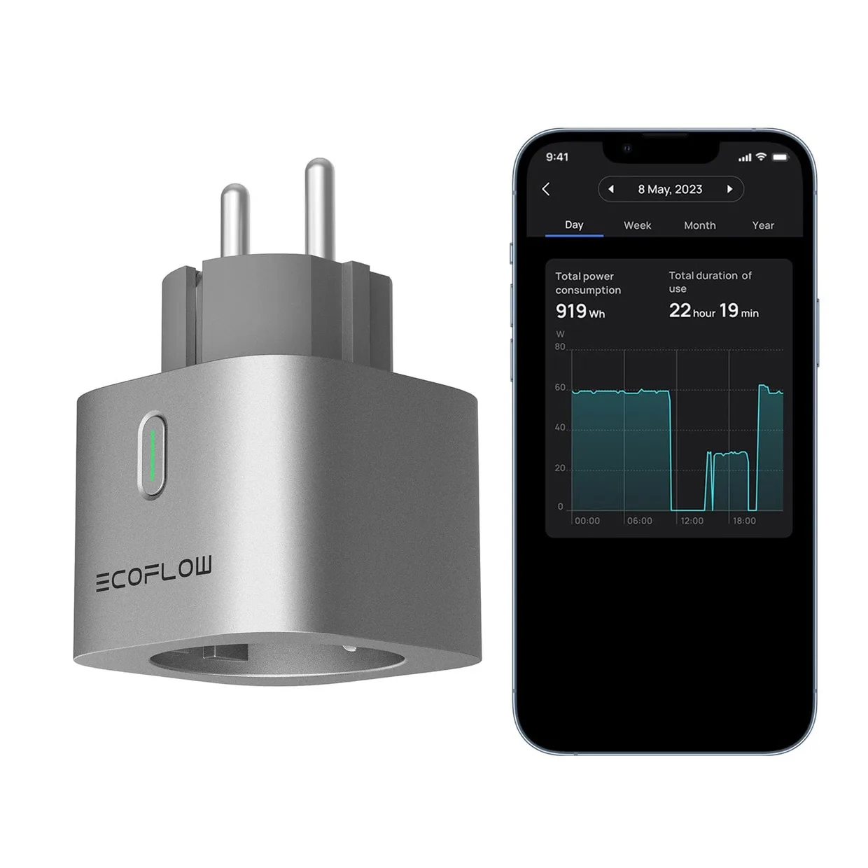 Умная розетка EcoFlow Smart Plug (EFA-SmartPlug-EU) — фото 2