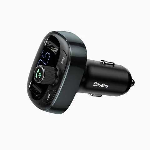 FM-трансмиттер (модулятор) Baseus T Shaped S-09 MP3 car charger (CCALL-TM0A/CCMT000301) Tarnish