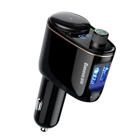 FM-трансмиттер (модулятор) Baseus Locomotive Bluetooth MP3 Vehicle Charger (CCALL-RH01) Black