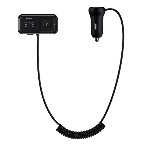 FM-трансмиттер (модулятор) Baseus T-typed S-16 Wireless MP3 Car Charger (CCTM-E01/CCMT000201) Black