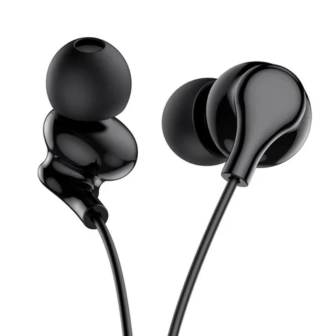 Наушники BOROFONE BM59 Collar universal earphone with mic Black (BM59B)