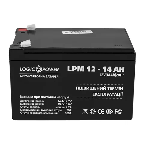 Аккумуляторная батарея LogicPower LPM 12V 14AH (LP4161)