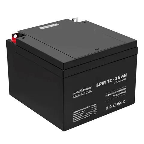 Аккумуляторная батарея LogicPower LPM 12V 26AH (LP4134)